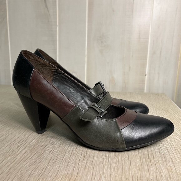 Bata Insolia Multicolored leather heels - Picture 2 of 7